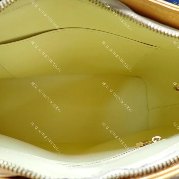 Louis Vuitton Monogram Vernis Yellow Houston Tote COA - Picture 14 of 16